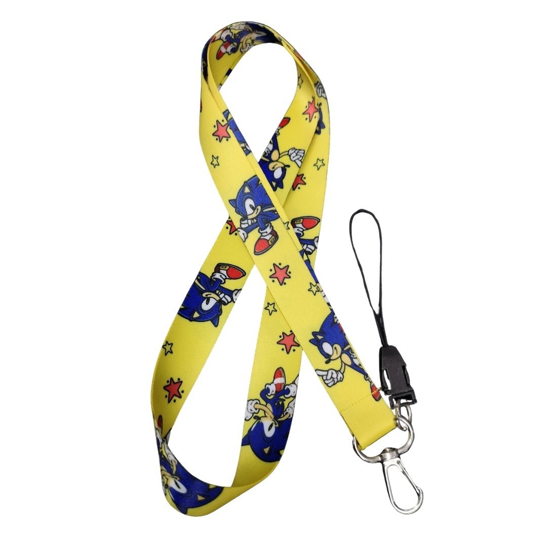 Sonic Temalı Sarı Boyun Askı İpi (a82)