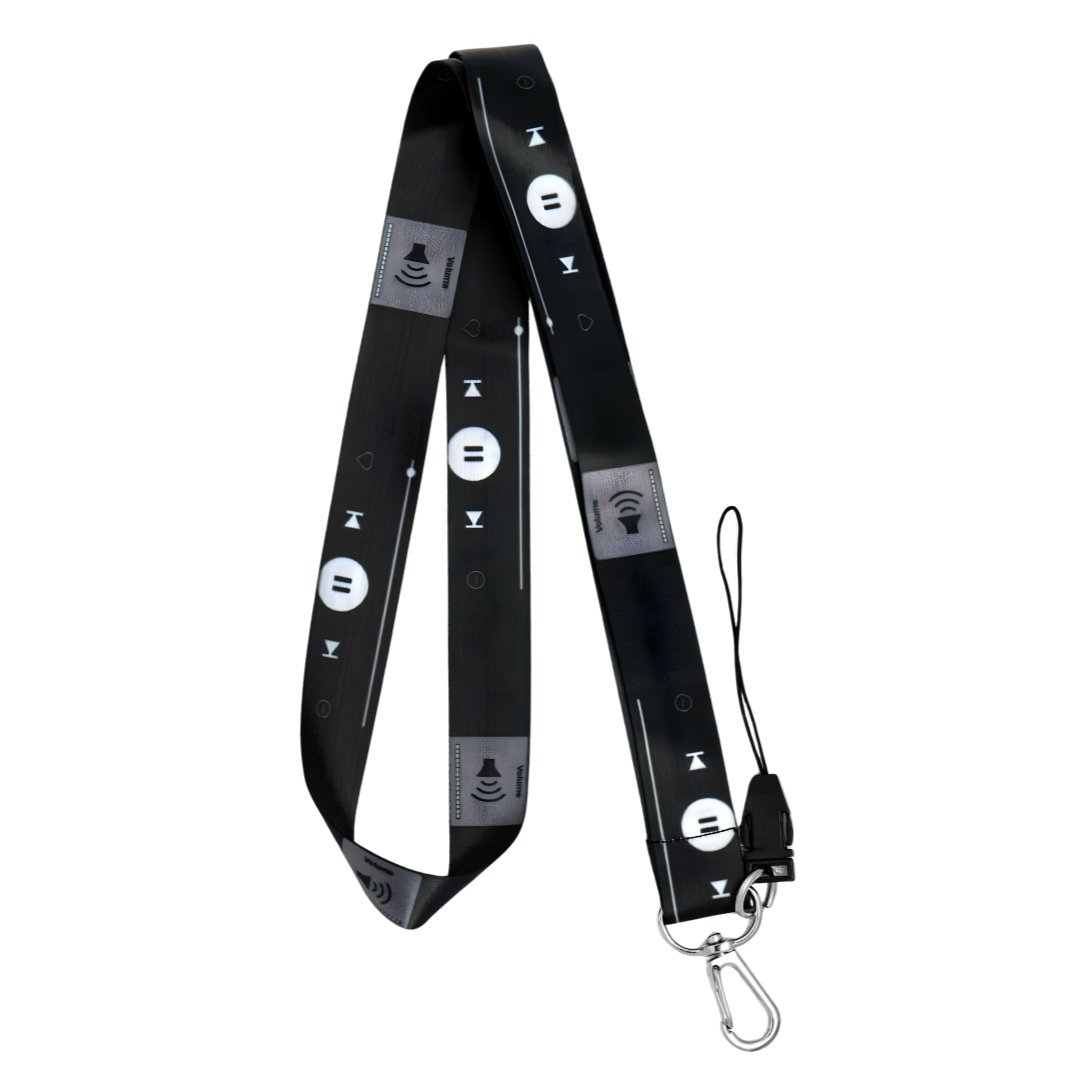 Müzik Temalı Siyah Boyun Askı İpi (a89)