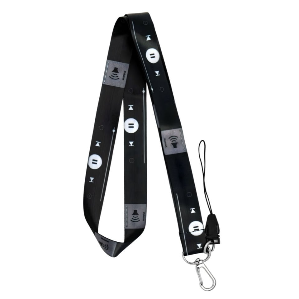 Müzik Temalı Siyah Boyun Askı İpi (a89)