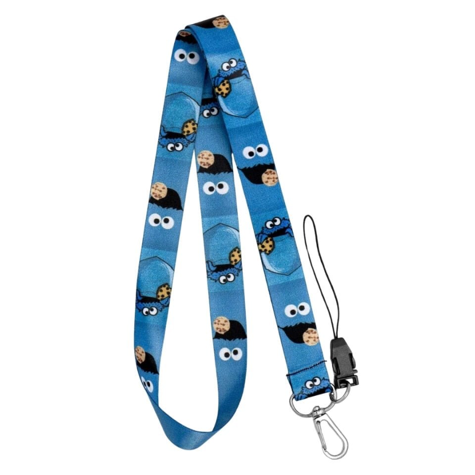 Susam Sokağı Kurabiye Canavarı Mavi Boyun Askı İpi (a93)