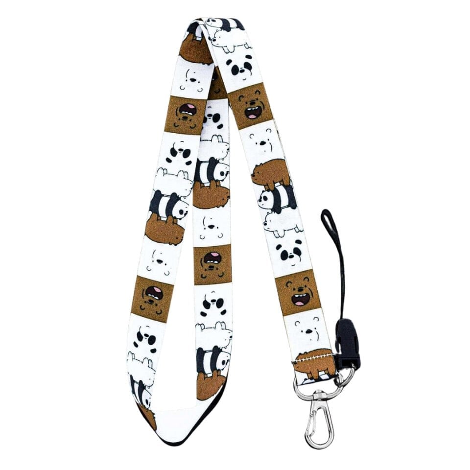 Kafadar Ayılar Temalı Boyun Askı İpi (a109)