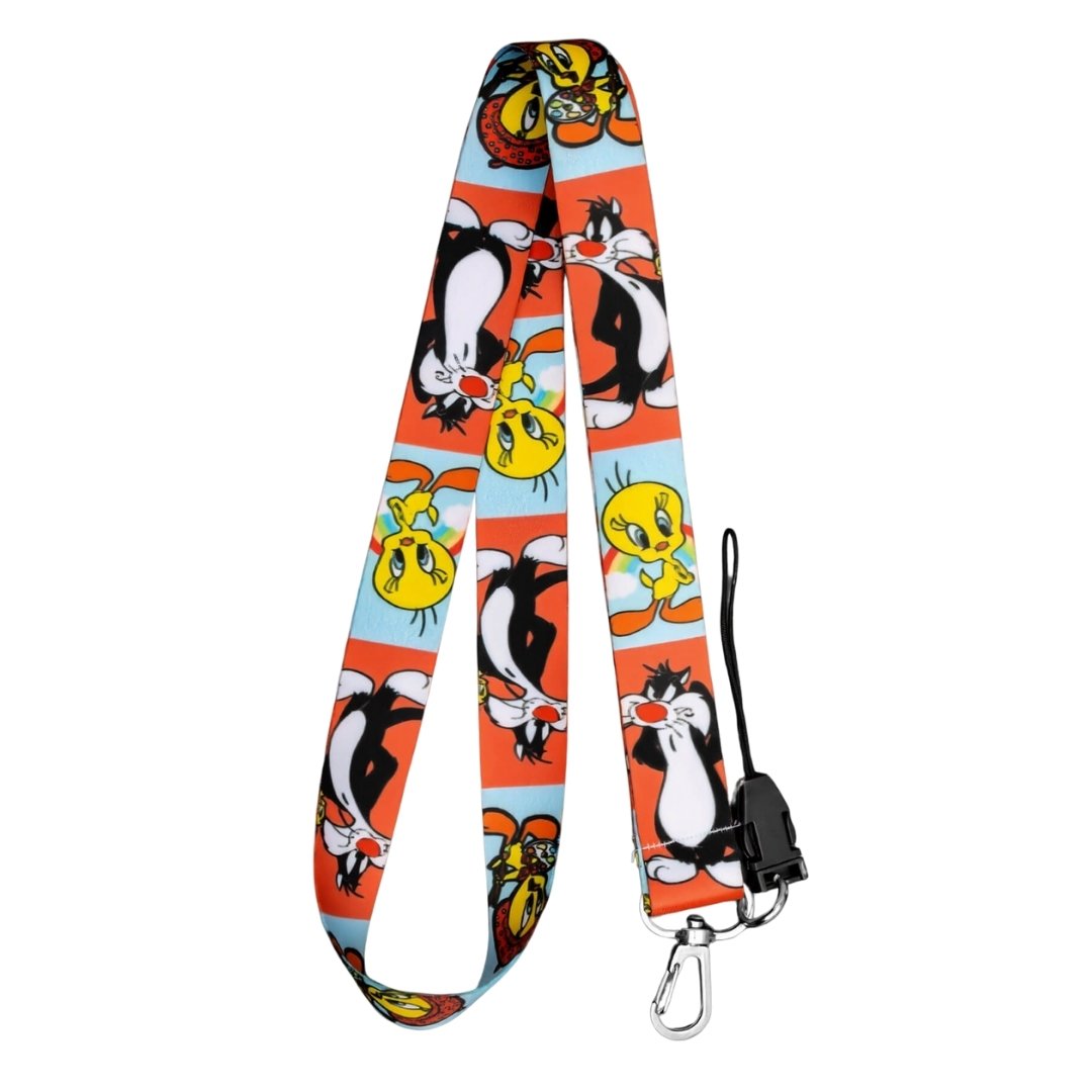 Sylvester & Tweety Temalı Turuncu Mavi Boyun Askı İpi (a117)