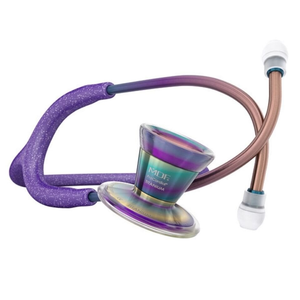 Mdf Stetoskop Procardial Işıltılı Mor Gökkuşağı