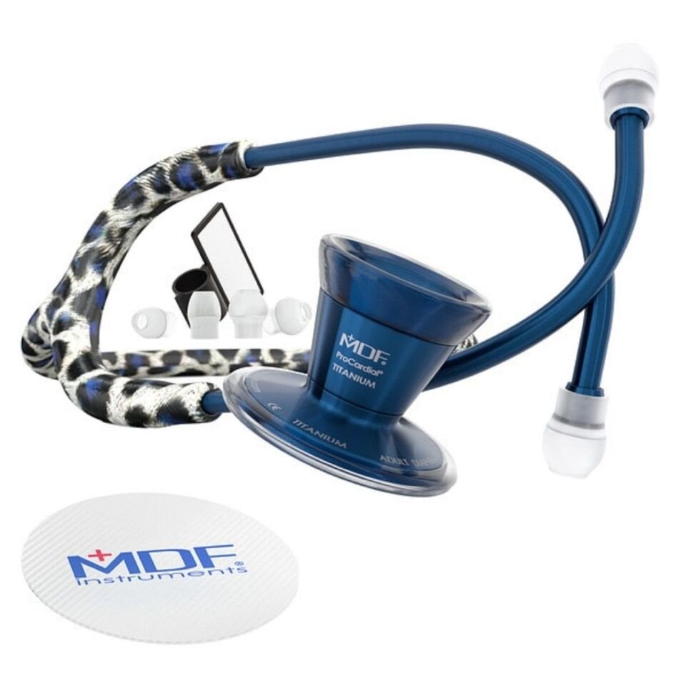 Mdf Stetoskop Procardial Leopar Mavi