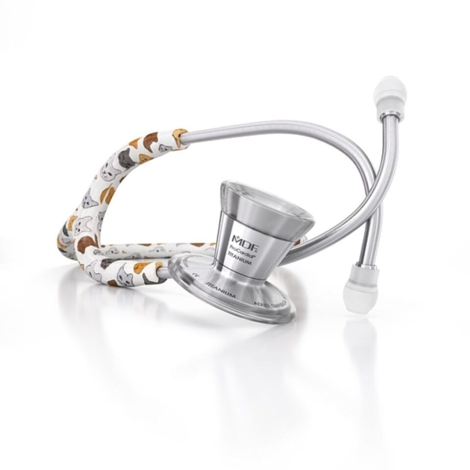 Mdf Stetoskop Procardial Kedi Desenli Özel Tasarım