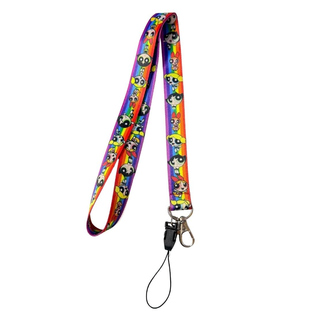 Rainbow Powerpuff Girls Temalı Boyun Askı İpi (b3)