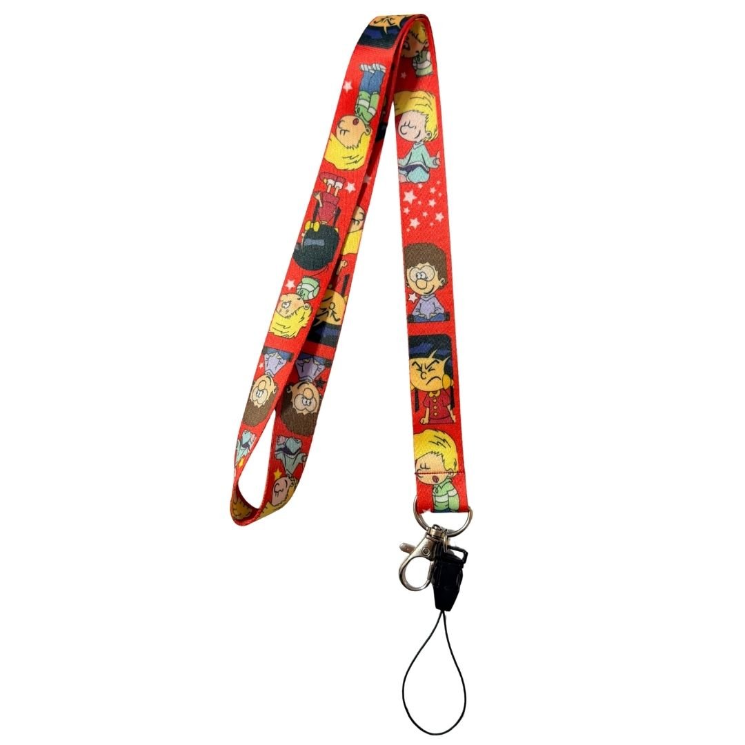 Kırmızı Zeminde Cedric Temalı Boyun Askı İpi (b24)