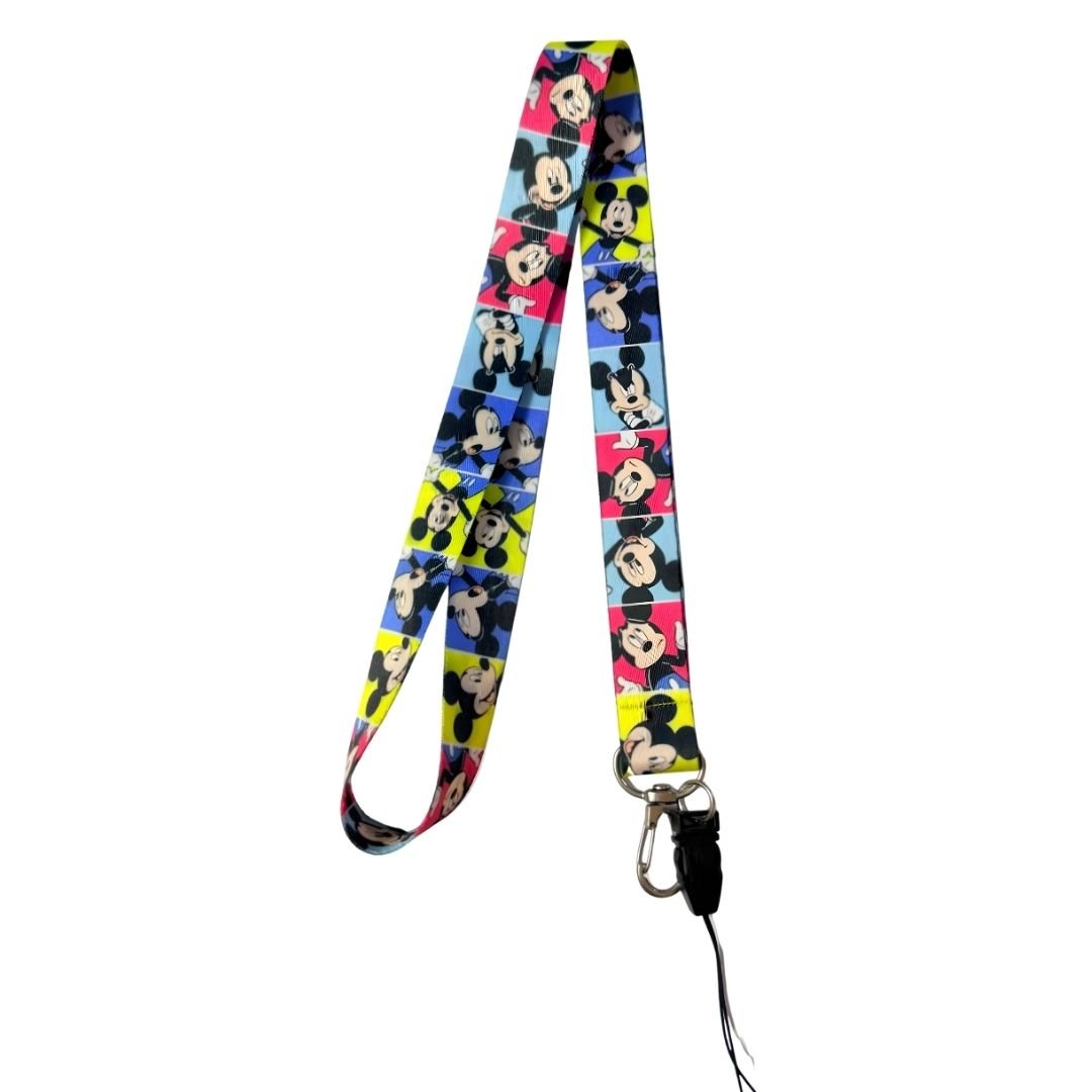 Colourful Mickey Mouse Boyun Askı İpi (b26)