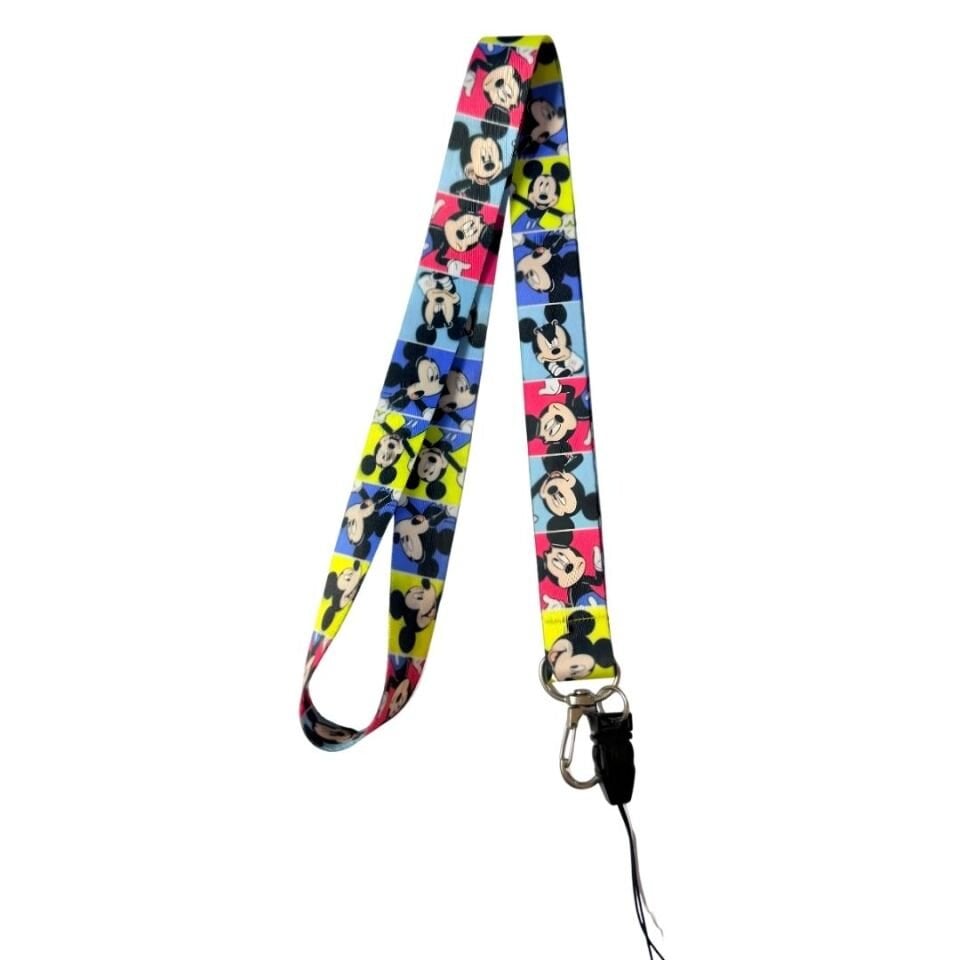 Colourful Mickey Mouse Boyun Askı İpi (b26)
