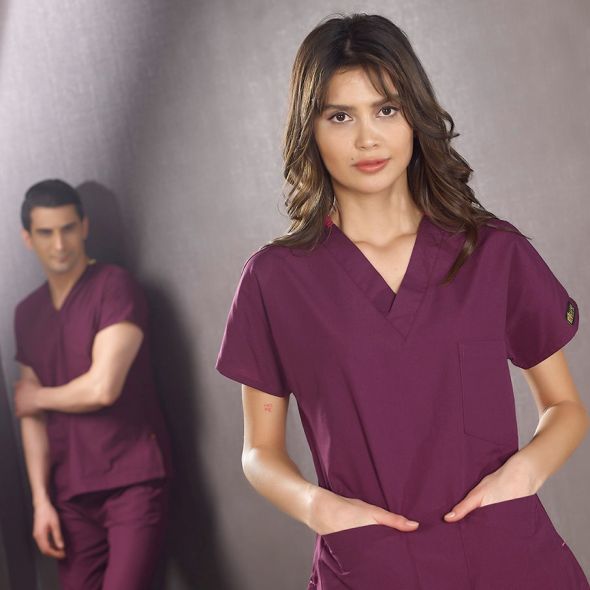TEK ÜST MÜRDÜM TERİKOTON SCRUBS